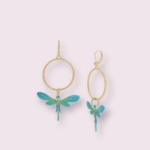 Betsey Johnson Dragonfly Gypsy Earrings
